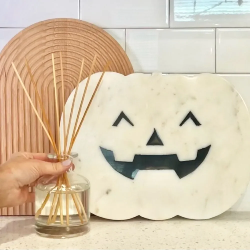 White Pumpkin Marble Cheese Board